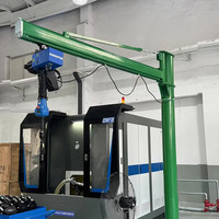 Nouvelle grue à flèche pliante compacte JS Electric China 150kg 500kg 300kg 250kg avec palan intelligent en acier au carbone