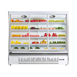 Equipo de Refrigeración Comercial de 3 Puertas, Refrigerador Vertical, <span class=keywords><strong>Vitrina</strong></span> Refrigerada, Refrigerador Usado en Supermercados, Congelador Comercial - Product Image 1