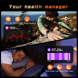 SENBONO スマートウォッチ AK87 大容量バッテリー スマートウォッチ アウトドア スポーツ フィットネストラッキング 通話応答 IP68防水 メンズ スマートウォッチ - Product Image 6