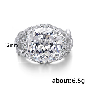Hollow Floral Pattern Ring Vintage Design Finger Ring for Women - Product Image 5