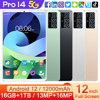 2025 Hot Seller Mini Pad Tablet PC avec 16GB RAM 1TB ROM Dual SIM 4G/5G Appel équivalent Smartphone