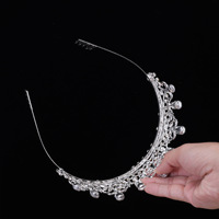 Diadèmes et Couronnes en Strass Classiques, Couronnes de Mariage Princesse en Strass, Diadèmes de Mariée pour Accessoires de Cheveux de Fête