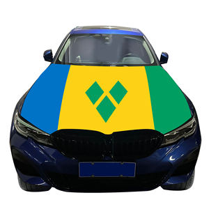 Housse de capot de voiture Saint-<span class=keywords><strong>Vincent</strong></span>-et-les-Grenadines en gros – Drapeau, abordable, résistante à l'usure et durable - Product Image 5