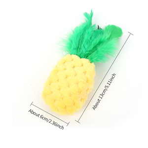 Venta al por mayor de piña para tirar juguete de <span class=keywords><strong>catnip</strong></span>-gato de juguete de felpa - Product Image 2