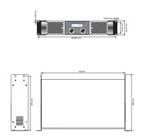 Équipement de sonorisation audio HD850 850W Amplificateur et haut-parleurs de classe D à 2 canaux