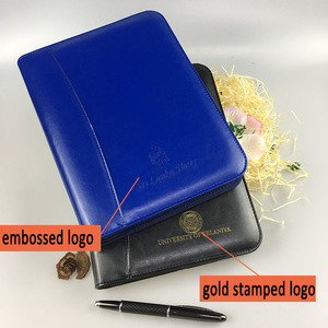 Tùy chỉnh-thực hiện PU da Sáu Vòng lỗ Clip với A4/A5 thư mục văn phòng và dây kéo đóng cửa - Product Image 6