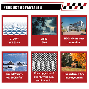 Cammi House Maison préfabriquée Maison capsule de salle de bain intégrée préinstallée Apple Office Cabin House for Unused Land Villas - Product Image 5