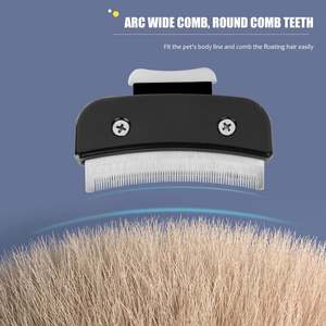 Peine para Mascotas KingHon Blanco y Negro, Peine de Agujas para Eliminar el Pelo de Perros y Gatos, Desenreda Nudos, Elimina Pulgas, Peine Automático para Eliminar el Pelo - Product Image 5