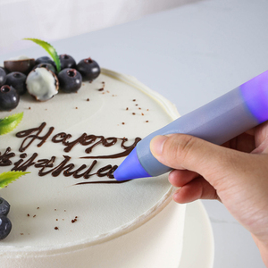 Outils de pâtisserie pour la cuisine : Stylo à crème en silicone pour la décoration de gâteaux et de biscuits, stylo d'écriture en silicone pour la pâtisserie - Product Image 1