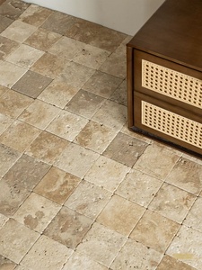 Beige kalksteenpanelen, blokken, bulk, gespleten, getrommelde, bestrating, buitensteen, zwembad, moderne villa - Product Image 2