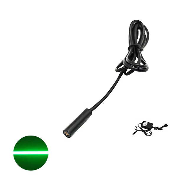 New Hot Selling Compact Mini D10mm 520nm 50mw 12V 24V Green Line Industrial Grade High-Accuracy CW Circuit Mode Laser Diode