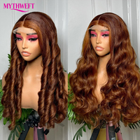 Perruque en cheveux humains 100% naturels, bouclés et rebondissants, 13*4, sans colle, pour femmes noires, perruque en dentelle frontale vietnamienne, bouclés et rebondissants