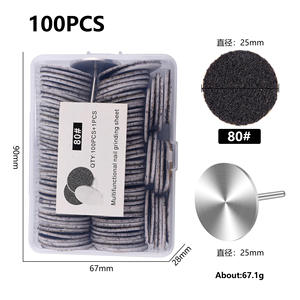 80 # ~ 240 # Grift 100 unids/caja banda de lijado de uñas con rodamiento manicura pedicura papeles de lijado de uñas para la eliminación de callos de piel muerta - Product Image 6