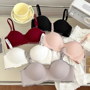 Lettre bandoulière femmes sous-vêtements petite <span class=keywords><strong>poitrine</strong></span> Push-up effondré Parm épais mince doux soutien-gorge Anti-affaissement - Product Image 1