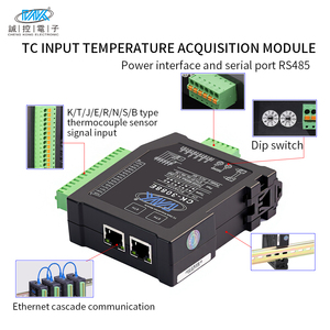 Módulo de Entrada de Temperatura Tipo K de 8 Canales, Módulo de Control de Temperatura Analógico, Módulo Io Modbus Tcp de Entrada y Salida (io) - Product Image 2
