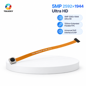 Module de caméra DVP personnalisé 5MP OV5640 avec autofocus, capteur vidéo ISP intégré sur puce et câble FPC long, pour dispositifs optiques embarqués (OEM/ODM) - Product Image 1