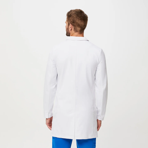 <span class=keywords><strong>Camice</strong></span> da laboratorio medico disegna giacca bianca da laboratorio ospedaliero giacca uniforme ricamata <span class=keywords><strong>camice</strong></span> da laboratorio lungo sottile da <span class=keywords><strong>uomo</strong></span> - Product Image 6