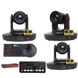 Kit de cámara de transmisión de envío gratis USD1580 G430 = 3 uds <span class=keywords><strong>4K</strong></span> 30X PTZ cámara de conferencia Streaming AI Track + controlador + BMD <span class=keywords><strong>Atem</strong></span> <span class=keywords><strong>mini</strong></span> <span class=keywords><strong>pro</strong></span> - Product Image 1