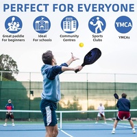 Raquette de pickleball en carbone avec noyau en nid d'abeille, prix d'usine