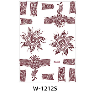 Fabricante Profesional <span class=keywords><strong>de</strong></span> Pegatinas <span class=keywords><strong>de</strong></span> <span class=keywords><strong>Tatuajes</strong></span> Temporales <span class=keywords><strong>de</strong></span> Henna Resistentes al Agua, Diseño Mehndi para Ambas <span class=keywords><strong>Manos</strong></span>, Color Marrón, para Cara <span class=keywords><strong>y</strong></span> Cuerpo, para Mujeres <span class=keywords><strong>y</strong></span> Niñas - Product Image 5