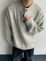 Pull en maille vintage pour homme, style rétro élégant, léger et décontracté, idéal pour le printemps et l'automne, haut décontracté de qualité supérieure