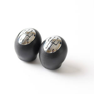 Pommeau de levier de vitesse en cuir pour voiture, 5 ou 6 vitesses, pour Renault, design ergonomique - Product Image 1