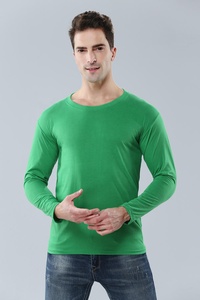 <span class=keywords><strong>2023</strong></span> Offre Spéciale T-shirt solide à manches longues en coton polyester de haute qualité pour hommes à prix abordable teint en fil durable pour la publicité - Product Image 5