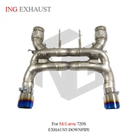 Échappement Catback ING SUS304 à fixation directe pour McLaren 720S 4.0L V8 M840T 2017-2023 |   Système audio double X-Pipe style F1