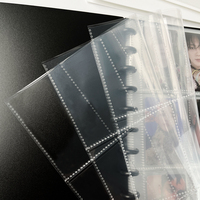 Album de cartes Kpop transparent en PP de 3 pouces pour collection, classeur à disques, 4/9 pochettes, 20 pages, pour cartes à collectionner et photos