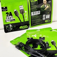 Kabel USB Type-C/Micro USB Fast Charge 1M Populer, Lapisan PVC, Konduktor Tembaga, Merek OEM - Grosir untuk Ponsel