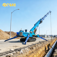 Mini-grue araignée à moteur diesel de 8 tonnes avec télécommande sans fil pour levage lourd en construction