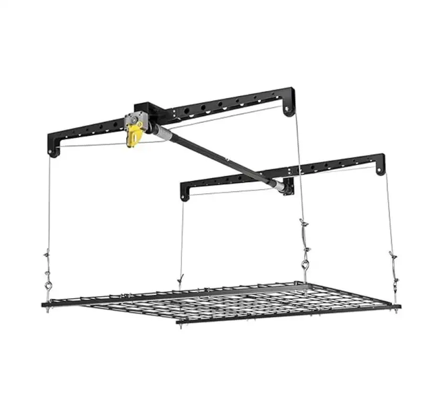 Manual or Electric Models Garage Ceiling  Storage Rack Factory Hot Sale Made in China
