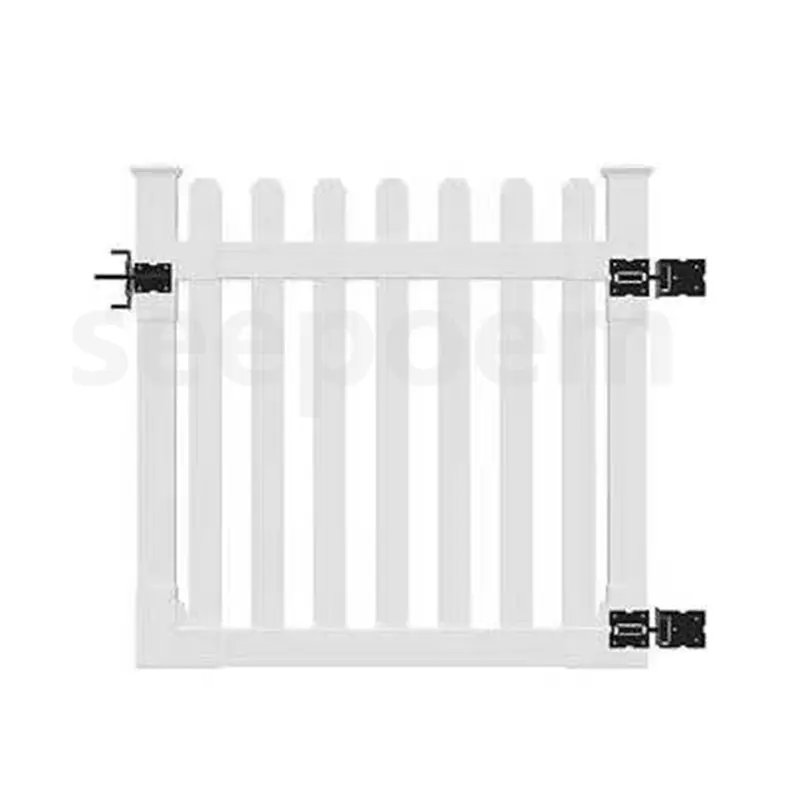See şiir vinil eskrim kapı donanımı PVC çit menteşe ve mandalı kapı donanım eskrim kafes