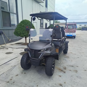 Voiturette de golf électrique de luxe 4 places avec chariot arrière, autonomie de 30 km et vitesse de 30 km/h pour le transport sur les terrains de golf et les propriétés - Product Image 3