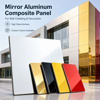 4mm ACP Panel 1220x2440mm PVDF Kaplamalı Dış Cephe Kaplaması Ayna Renkli