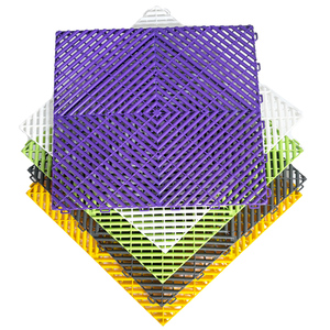 Modern Design 400x400x18mm Anti-Slip PP <b>Interlocking</b> Plastic Garage <b>Floor</b> Tiles Vented and Removable <b>Mats</b> for Car Wash - Product Image 1