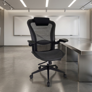 Nouveau fauteuil de direction moderne en maille extensible, pivotant et confortable - Product Image 1