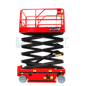 โต๊ะยกไฮดรอลิกระไกรเดี่ยวขนาดเล็กแบบพกพารับน้ำหนักได้300กก. ความสูงในการยก4ม. AC ใช้ในการก่อสร้างใหม่ - Product Image 1