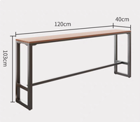 Ensemble de table et de chaises de salle à manger de restaurant commercial en bois et plastique moderne avec dossier, meubles d'extérieur