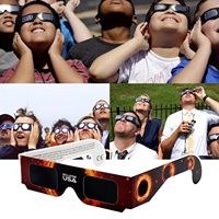 2024 lunettes d'observation de l'éclipse solaire lunettes à cadre en papier pour la visualisation directe du soleil lunettes d'observation du soleil lunettes pour enfants