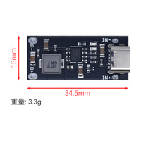 Entrada USB tipo C de alta corriente 3A batería de litio ternaria de polímero Placa de carga rápida IP2312 CC/CV modo 5V a 4,2 V