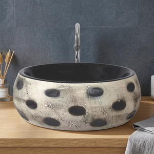 Articles sanitaires en céramique de qualité pour l'exportation Lavabo de table imprimé dans une nouvelle couleur et un nouveau design de l'Inde au meilleur prix - Product Image 6