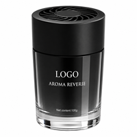 Diffuseur d'aromathérapie moderne en verre pour voiture avec évaporation naturelle, parfum de rose, sûr et non toxique, élimination des odeurs