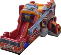 Tobogán Inflable Gigante con Forma de Barco Pirata, Material de PVC, Uso Comercial en Exteriores, FAN BOUNCE