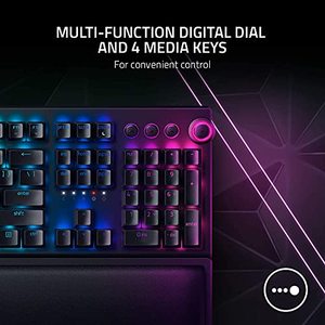 Teclado Mecánico Inalámbrico para Juegos Razer BlackWidow <span class=keywords><strong>V3</strong></span> Pro Original 2026, Interruptores Amarillos, Teclas Chroma RGB Doubleshot - Product Image 6