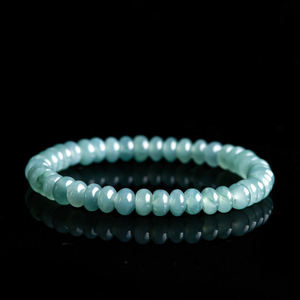 ลูกปัดหยกธรรมชาติบนสร้อยข้อมือหยกแบบลูกคิด ดีไซน์ดั้งเดิม เครื่องประดับผู้หญิง เครื่องประดับชั้นดี สร้อยข้อมือ SL125 - Product Image 1