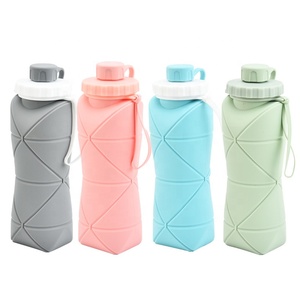 Botella de Agua Plegable de Silicona, Libre de BPA, Reutilizable, a Prueba de Fugas, Taza de Viaje Portátil de Silicona con Tapa - Product Image 6