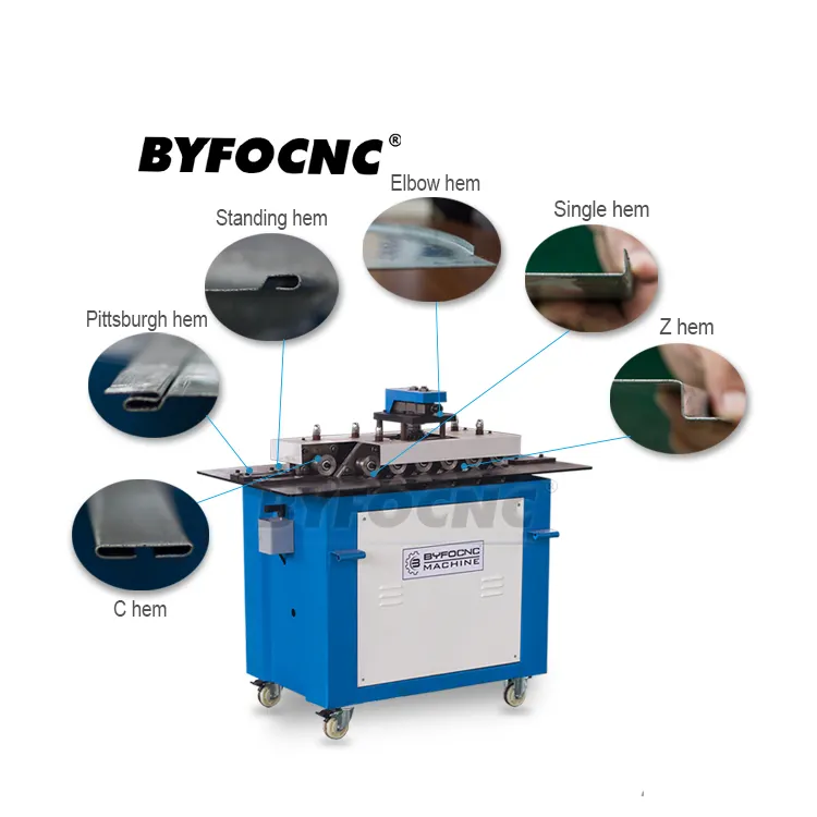 Byfo Cnc Hvac Duct Bestseller Lock Voormalige Machine Luchtpijp Slot Vormmachine