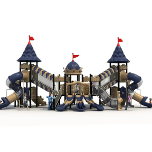 Parco divertimenti GlideGalore giostre grande gioco scivolo per bambini attrezzature parco giochi all'aperto castello scivolo di plastica - Product Image 1