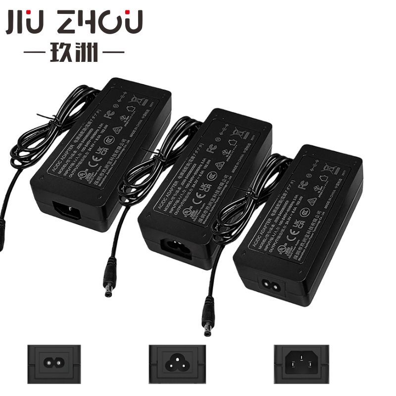 24V 5A black desktop power supply
